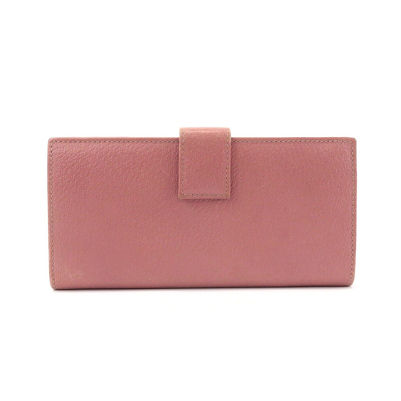 Authentic Pink GUCCI Leather Bi-fold Long Wallet with Gold Toned Hardware - Picture 2 of 9